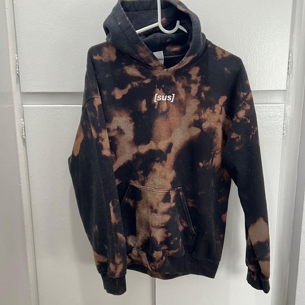 Unisex sweater tie dye black clothing